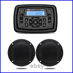 Marine Stereo System Bluetooth Audio Receiver Boat FM AM Radio/Rca Out / Aux in