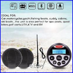 Marine Stereo and Speakers Waterproof mp3 Player Stereo System Boat Car FM Radio