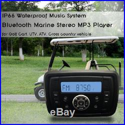 Marine Waterproof Bluetooth Radio Audio Stereo+3Boat yacht Speaker+FM AM Aerial