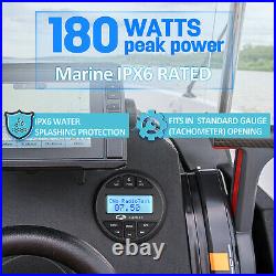 Marine Waterproof Stereo 6.5 240W Speakers Kit Boat Bluetooth Audio System