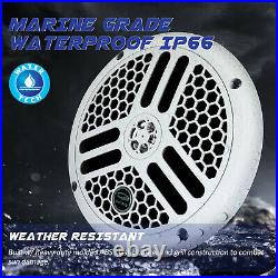 Marine Waterproof Stereo 6.5 240W Speakers Kit Boat Bluetooth Audio System