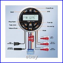 Marine radio bluetooth Stereo audio Waterproof radio Boats FM AM Gauge Stereo