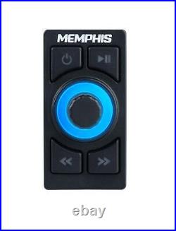 Memphis Audio Hidden Hide Away Marine Bluetooth Receiver+(4) 6.5 Boat Speakers