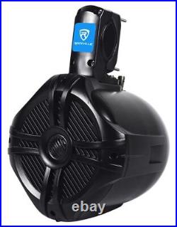 Memphis Audio Hidden Hide Away Marine Bluetooth Receiver+6.5 Wakeboard Speakers