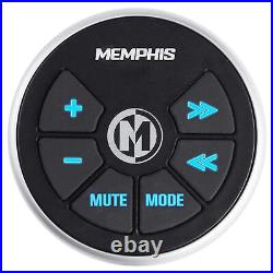 Memphis Audio MXA1MC Marine Bluetooth Receiver+Remote+(2) 8 Wakeboard Speakers