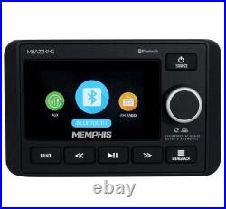 Memphis Audio MXAZ24MC Dual Zone Marine Boat Bluetooth Receiver Stereo withAUX/USB