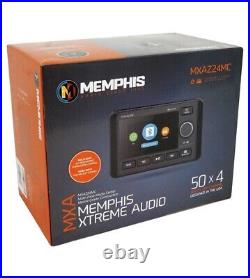 Memphis Audio MXAZ24MC Dual Zone Marine Boat Bluetooth Receiver Stereo withAUX/USB