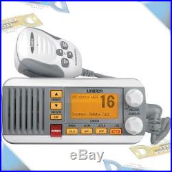 NEW Uniden 25-Watt Full-Featured Fixed-Mount VHF Marine/Boat Radio (White)