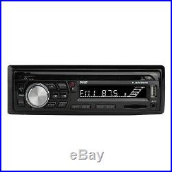 New Black PLCDBT95 InDash Marine Boat Stereo CD MP3 WMA Player Radio WithCover Pkg
