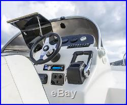 New JVC Marine Boat Bluetooth USB AUX Input Radio, 6 White 6.5 Speakers, 400W Amp