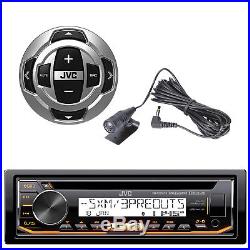 New JVC Marine Boat Motorcycle Bluetooth USB Stereo Pandora Radio WithWired Remote