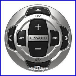 New Kenwood Marine Boat CD/MP3 iPhone Radio Player With Remote 400W Amp 4 Speakers