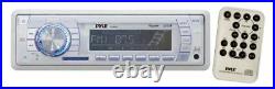 New PLMR18 200Watt Pyle Marine Boat MP3 WMA USB Media Radio 4 X Speakers Amp Pkg