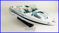 Nqd Rc Radio Control Atlantic Yacht Bayliner High Speedboat Model Toy Twin Motor