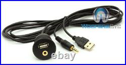 Pkg ROCKFORD FOSGATE PMX-3 MARINE BOAT RECEIVER BLUETOOTH + USB AUX JACK CABLE