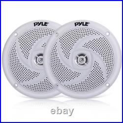 Pyle Bluetooth Marine CD Radio, Cover, Amp, Antenna, 4x 5.25 180W Boat Speakers