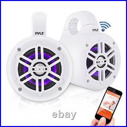 Pyle Boat Bluetooth USB Radio, LED 4 Tower Speakers, 6.5 Speakers, Antenna