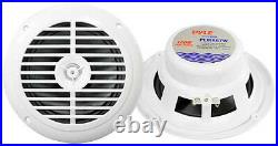 Pyle Boat Bluetooth USB Radio, LED 6.5 Tower Speakers, 6.5 Speakers, Antenna