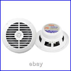 Pyle Marine Boat MP3 USB AM/FM Stereo, 4 X 6.5 Speakers, 400 Watt Amp, Cover