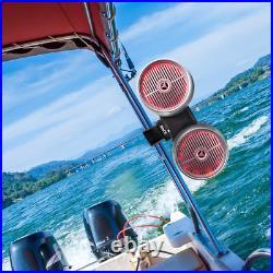 Pyle Waterproof Marine Wakeboard Tower Speakers 6.5 Dual Subwoofer Set and 1