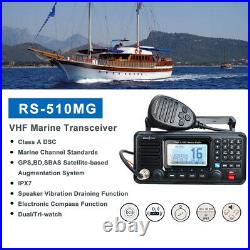 RECENT RS-510M CLASS A Boat/mobile VHF Marine 2-Way Radio BUILT IN GPS
