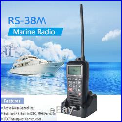 RS-38M Marine Boat Ship Mobile Handheld Radio VHF GPS DSC MOB Waterproof IPX7