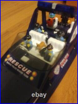 Radio Control RC BOAT with LEGO FIGURES CREW- MARINE POLICE RESCUE- TACTICAL-RTR