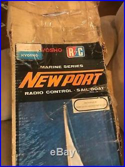 Rare Vintage. Kyosho Radio Control Marine Series Newport Sail Boat. K1482