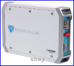 Rockville RGHR2 Marine Boat Receiver with Bluetooth USB+(2) 6.5 Box Speakers+Amp