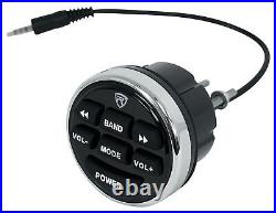 Rockville RGHR2 Marine Gauge Boat Receiver w Bluetooth USB+(2) 4 Box Speakers