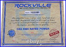 Rockville RXM-F3 1600 Watt Marine/Boat 4 Channel Amplifier Amp+Pa Microphone