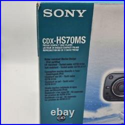 Sony CDX-HS70MS Marine Stereo Head Unit Boat Radio Black New With Box