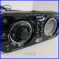 Sony CDX-HS70MS Marine Stereo Head Unit Only Boat Radio Black Tested Working