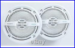 Sony Marine Digital Receiver Radio Bluetooth Media Player 6.5 Speaker Boat Kit