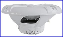 Soundstream MHU-32 Marine Boat ATV/UTV Bluetooth Receiver+2 White 6x9 Speakers
