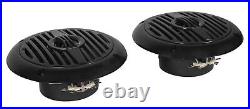 Soundstream MHU-32 Marine Boat ATV/UTV Bluetooth Receiver+(4) Black 4 Speakers
