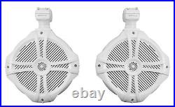 Soundstream MHU-32 Marine Boat Bluetooth Receiver+(4) 8 White Tower Speakers