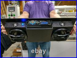 Tractor Utv Golf Cart Boat Overhead Roof Mount Console Stereo Radio System