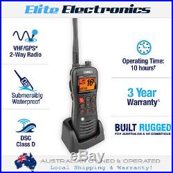 UNIDEN MHS245 MARINE VHF GPS 2-WAY WATERPROOF RADIO BOAT With EXTERNAL SPEAKER MIC