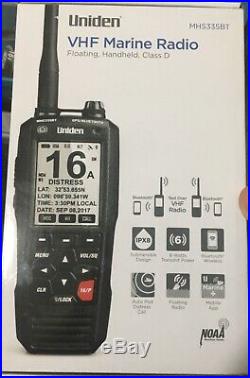 Uniden MHS335BT Handheld VHF Marine Floating Boat Radio withGPS & Bluetooth NEW