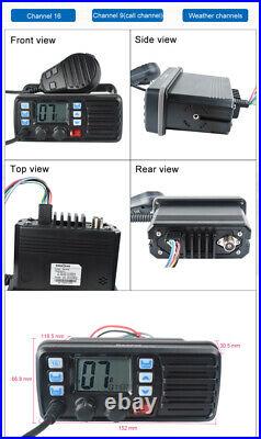 VHF 156.025-157.425MHz Waterproof LCD FM Boat Amateur Mobile Radio GPS Receiver