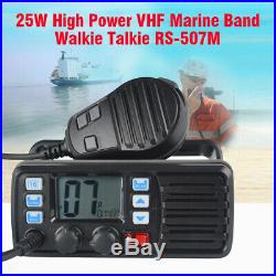 VHF Waterproof Weather Alert FM Marine Boat Amateur Ham Mobile Radio Transceiver