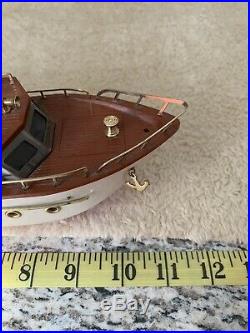 VINTAGE 1960s FOOT LONG NAUTICAL BOAT ANTIQUE OLD TRANSISTOR SHIP RADIO WORKING