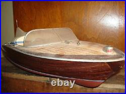 Vintage Radio Control Chris-craft Toy Model Boat No Motor- Chriscraft Boat