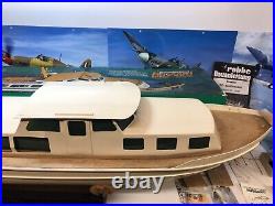 Vintage Robbe Bussard radio controlled model boat Part Built