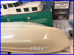 Vintage Robbe Bussard radio controlled model boat Part Built