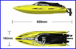 Volantex Racent VECTOR SR65 Brushed Radio Controlled Power Boat YELLOW 65cm