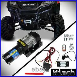 WIN-2X 4500lb 12V Electric Recovery Winch Kit withSteel Cable For ATV UTV Boat Car