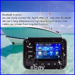 Waterproof Bluetooth Marine Stereo Radio Receiver for Boat Golf Cart ATV UTV RV