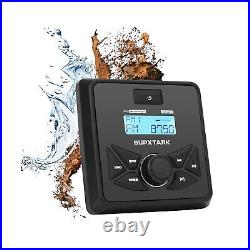 Waterproof Boat Bluetooth Receiver AM FM Radio with 2pcs White Speakers